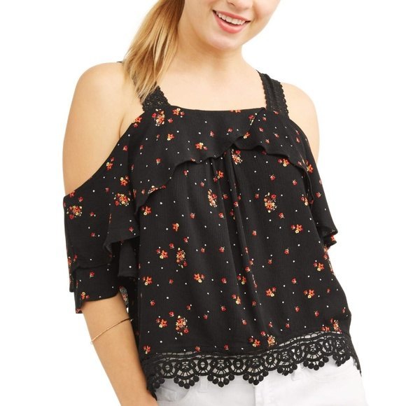 Boho Floral Peasant Top Sz XXL NWT - Picture 1 of 8
